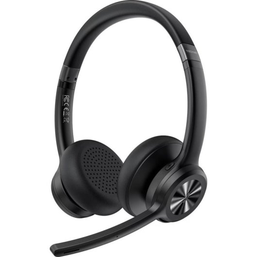 Auriculares Tecknet sans fil Bluetooth 5.2 avec réduction passive du bruit, micro et 50h autonomie, noirs