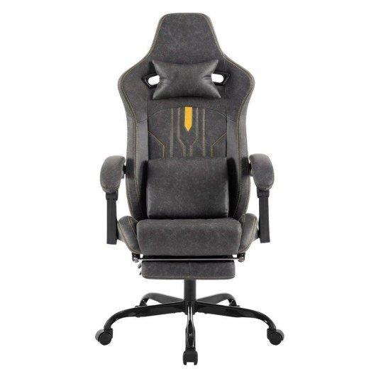 Chaise Gaming Autrucker Ergonomique avec Repose-pieds et Support Lombaire