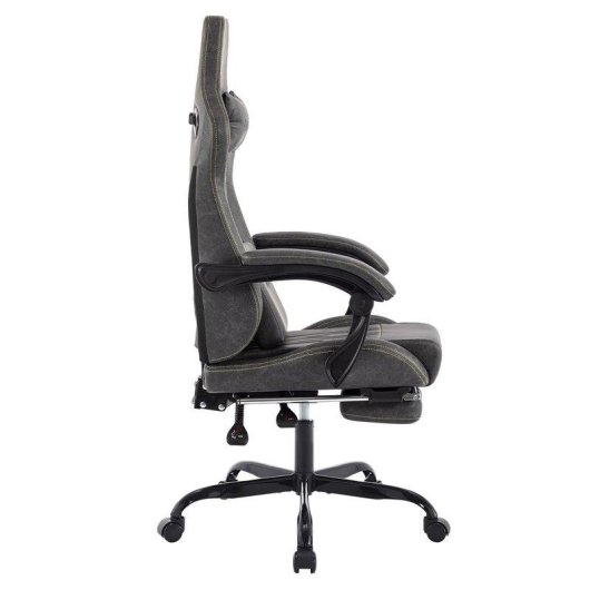 Chaise Gaming Autrucker Ergonomique avec Repose-pieds et Support Lombaire