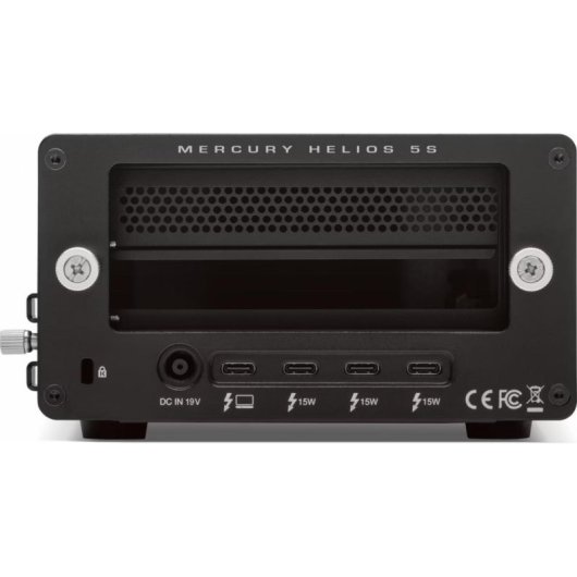 Caja PC OWC Mercury Helios 5S eGPU Aluminium Schwarz Thunderbolt 5