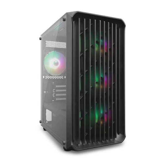 Boîtier PC Zolyd Vyntrix Micro-ATX Verre Trempé ARGB Bois