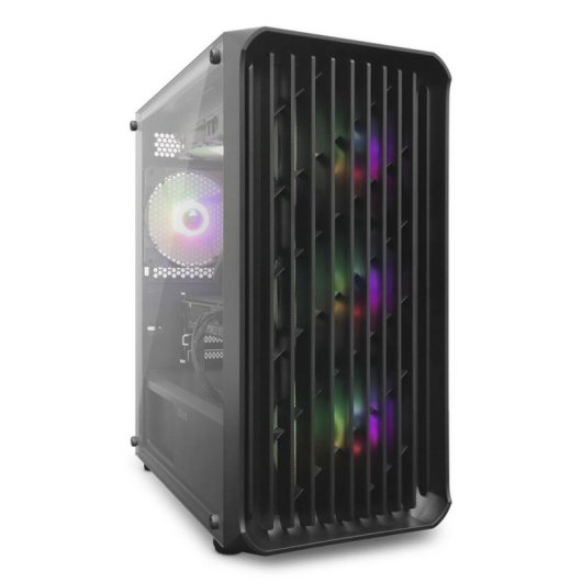 Boîtier PC Zolyd Vyntrix Micro-ATX Verre Trempé ARGB Bois