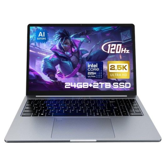 Ordinateur portable Ninkear N16 Pro 16" Intel Core Ultra 5 225H 24GB 2TB SSD Intel Arc 130T Windows