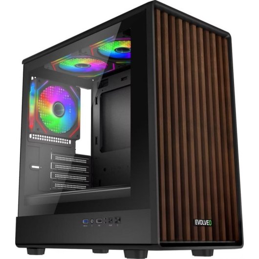 Gehäuse Panthera Micro ATX ARGB Glas Holz