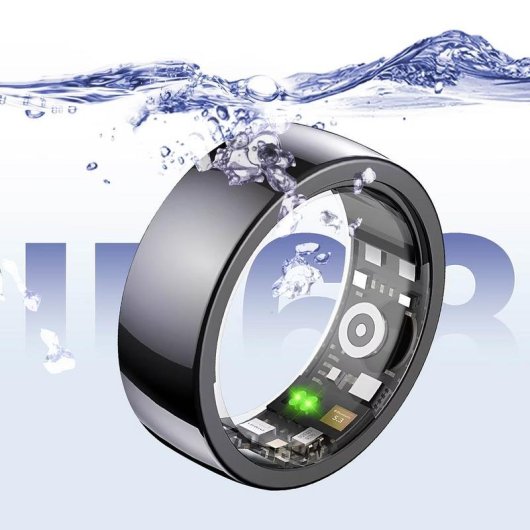 Anneau intelligent Riversong Trinity SR01 Taille 61 Bluetooth IP68 Autonomie 3 jours Noir
