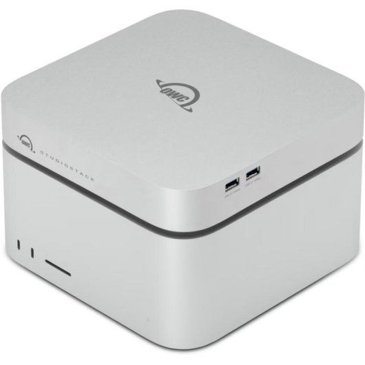 Caja PC OWC StudioStack Thunderbolt 5 2.5-3.5-M.2 Aluminium Argent avec Ventilateur