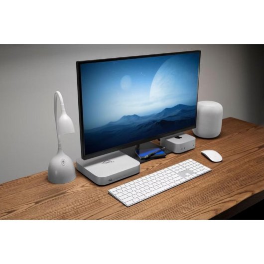 Caja PC OWC StudioStack Thunderbolt 5 2.5-3.5-M.2 Aluminium Argent avec Ventilateur