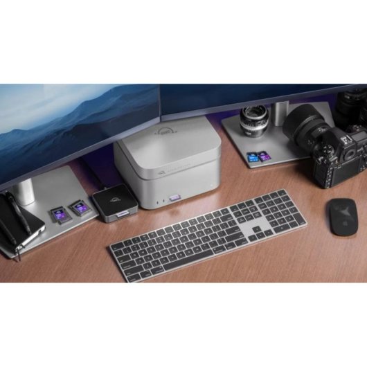 Caja PC OWC StudioStack Thunderbolt 5 2.5-3.5-M.2 Aluminium Argent avec Ventilateur