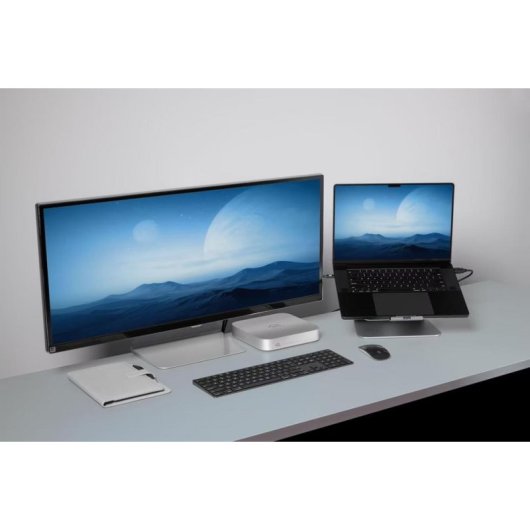Caja PC OWC StudioStack Thunderbolt 5 2.5-3.5-M.2 Aluminium Argent avec Ventilateur