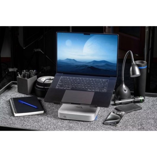 Caja PC OWC StudioStack Thunderbolt 5 2.5-3.5-M.2 Aluminium Argent avec Ventilateur