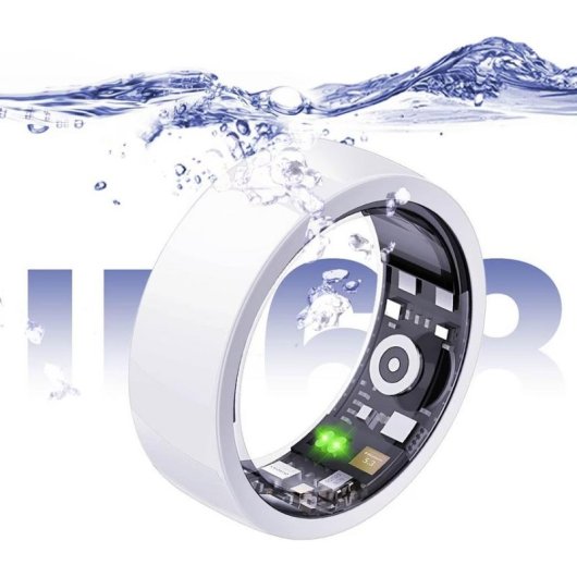 Anneau intelligent Riversong Trinity SR01 Taille 10 Bluetooth IP68 Autonomie 3 jours Blanc