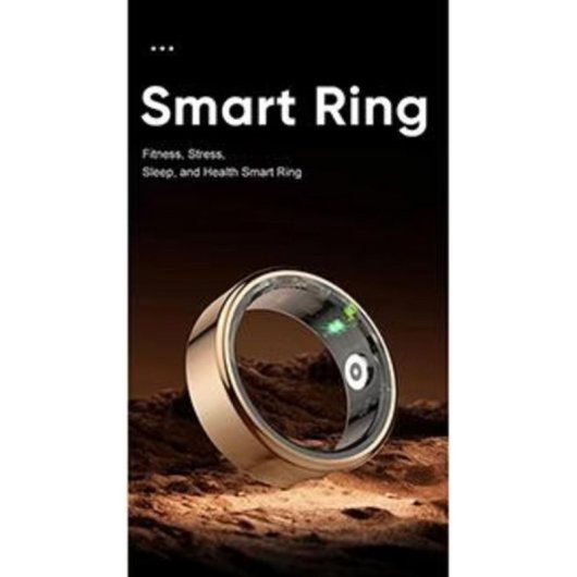 Anel inteligente Powerton WPSR02-Z9 tamanho 9 Bluetooth IP68 recarregável Ouro