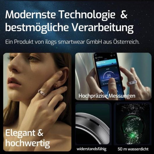 Anello intelligente Nextring ROSEGOLD6 Taglia 6 Bluetooth IPX8 Autonomia 10 giorni iOS/Android Roségold