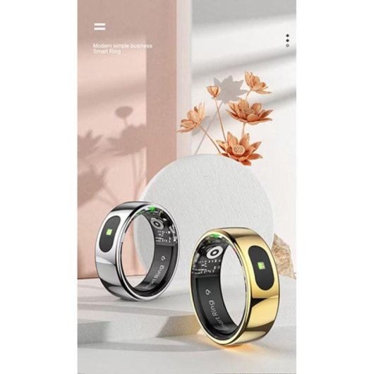 Anello intelligente Powerton Smart Ring PRO Taglia 7 Bluetooth IP68 Android iOS Argento