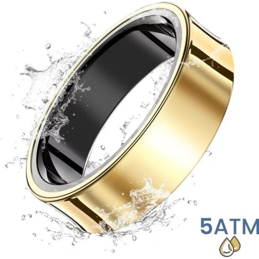 Anillo inteligente Avizar R09 Talla 10 Bluetooth IP68 Autonomía 7 días iOS/Android Oro