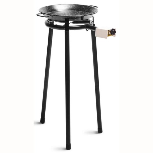 Set Briebe Mini Paellero 30 cm mit Paellera 38 cm und Stativ mit 3 Beinen