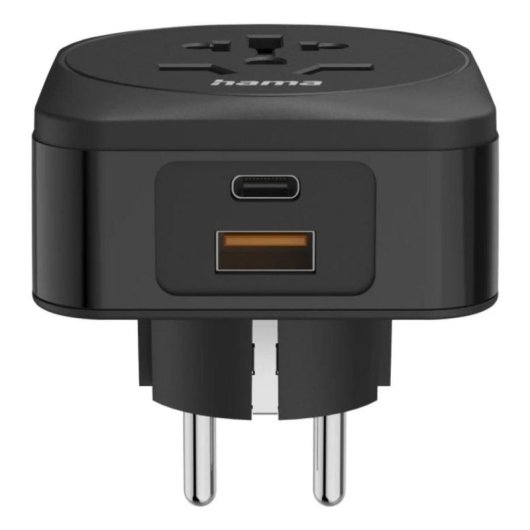 Adattatore di viaggio Hama universale 2 porte USB