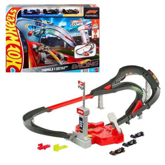 Conjunto veiculo e circuito Hot Wheels Racing F1 Sprint Multicolor