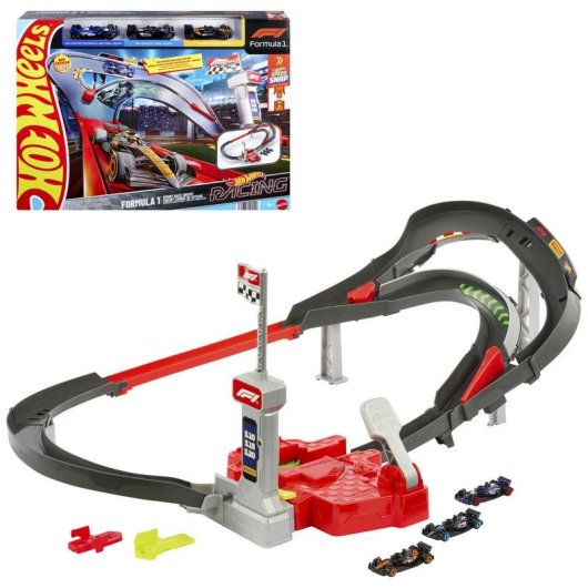 Conjunto veiculo e circuito Hot Wheels Racing F1 Sprint Multicolor