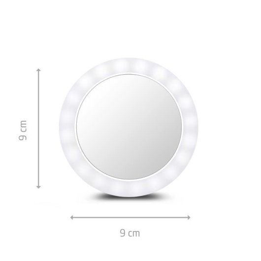 Espelho luminoso MEDISANA CM-20E com 36 LEDs e aumento 3x