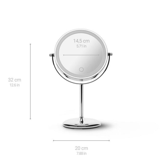 Espejo de maquillaje Medisana CM 844 LED 7x aumento cromado