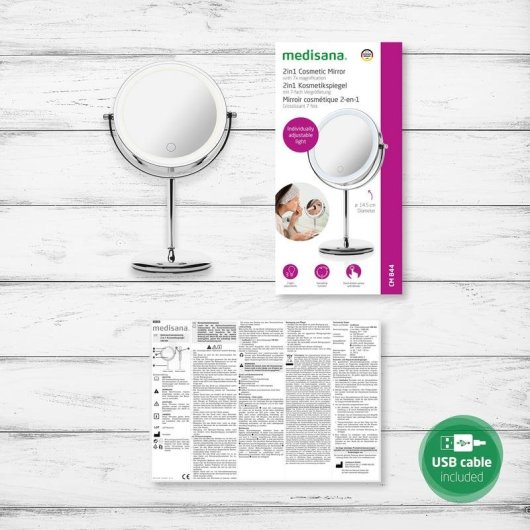 Espejo de maquillaje Medisana CM 844 LED 7x aumento cromado