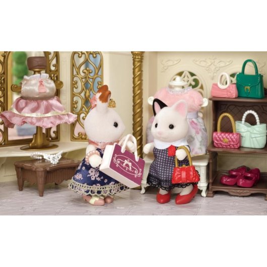 Figura Sylvanian Families 5462 Felicia Gato Tuxedo Town Girl Series 9,5 cm