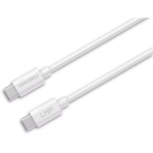 Cable USB-C LMP 30152 3 m carga rápida 100 W Power Delivery blanco