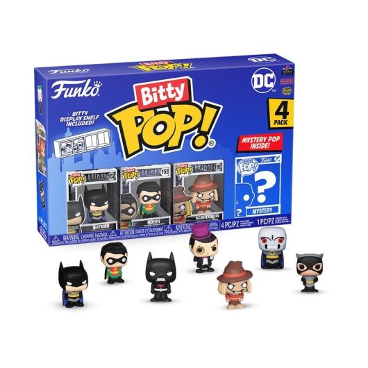 Figur Funko Bitty Pop! DC Batman Pack 4 Vinyl Mehrfarbig