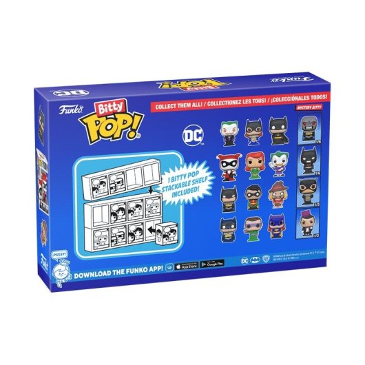 Figur Funko Bitty Pop! DC Batman Pack 4 Vinyl Mehrfarbig
