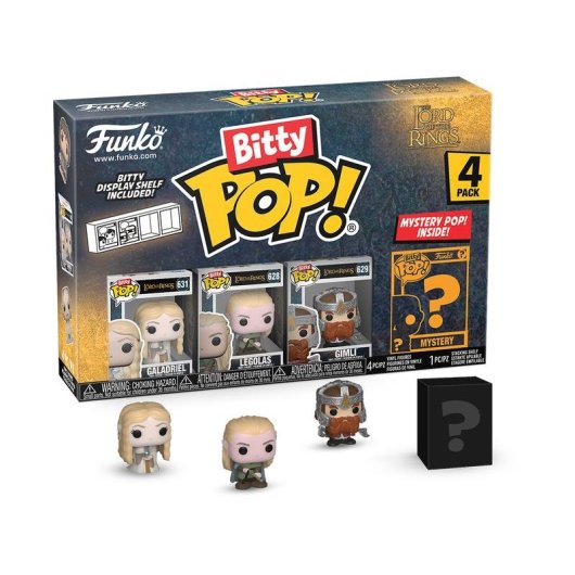 Figura Funko Bitty Pop! Galadriel O Senhor dos Anéis pack 4 vinil multicolorido