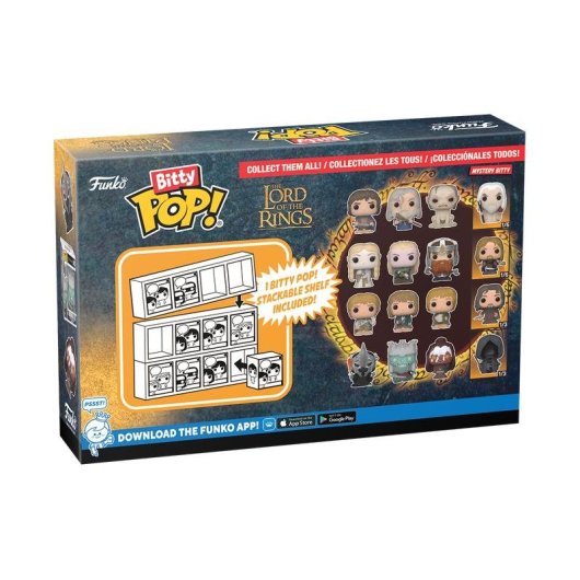 Figura Funko Bitty Pop! Galadriel O Senhor dos Anéis pack 4 vinil multicolorido