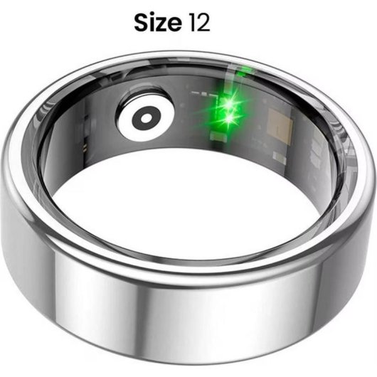 Anel inteligente Avizar RNG-TTN-SL12 tamanho 12 Bluetooth IP68 autonomia 5 dias Prateado
