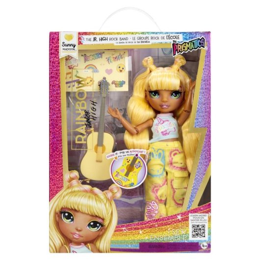 Muñeca Rainbow High Junior High Rockband Sunny 23 cm Multicolor
