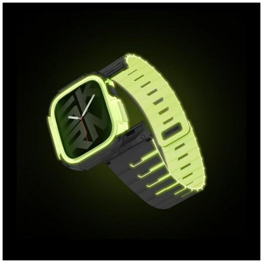 Capa Skinarma Gemini para Apple Watch 42mm Niteglow Verde