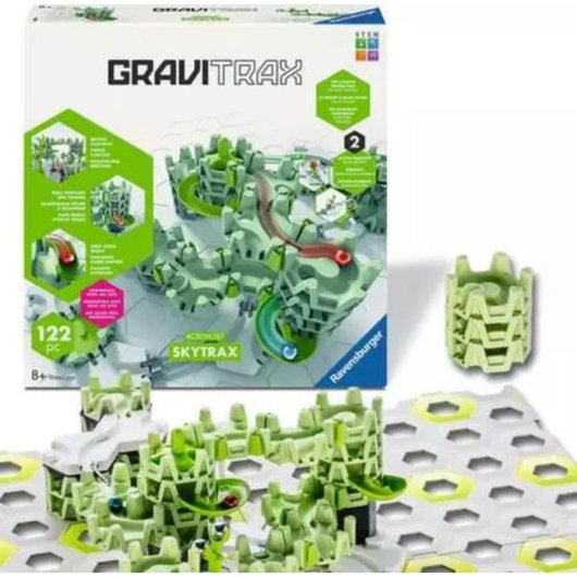Pista de bolinhas Ravensburger GraviTrax Skytrax 122 peças