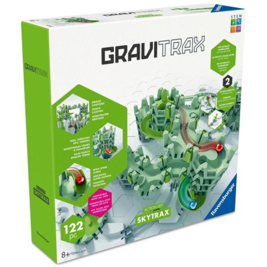 Pista de bolinhas Ravensburger GraviTrax Skytrax 122 peças