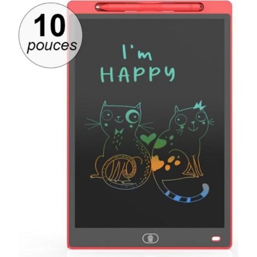 Tableta grafica Avizar AVJ-TK389 Sem fio 10 polegadas vermelha