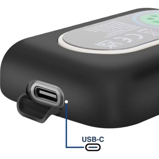 Capa com Bateria 3MK para Apple Watch 44mm/45mm Preta com Carregamento Integrado