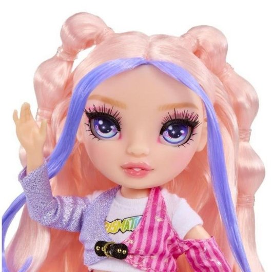Boneca Rainbow High Bella Jr High Rockband articulada 23 cm