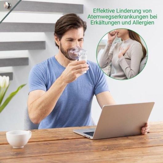 Inalatore Medisana IN 515 Nebulizzatore Ultrasuonico Rete USB-C e Batterie