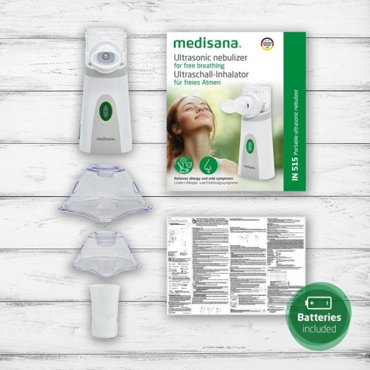 Inalatore Medisana IN 515 Nebulizzatore Ultrasuonico Rete USB-C e Batterie