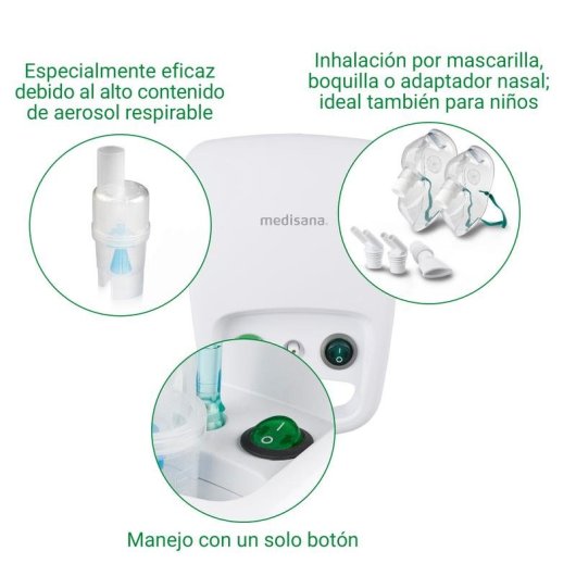 Inalador Medisana IN 540 Branco 10 ml com Mascaras