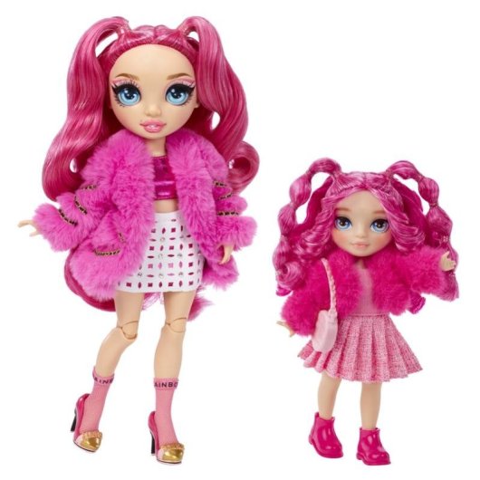 Puppe Rainbow High Littles Magenta Monroe 14 cm mit Katze und Zubehör