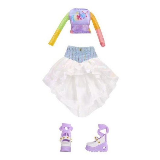 Boneca Rainbow High Amaya Rockband 23 cm articulacoes moveis multicoloridas