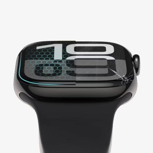 Displayschutz Glass Flex+ 4Kom Apple Watch 46 mm Schwarz
