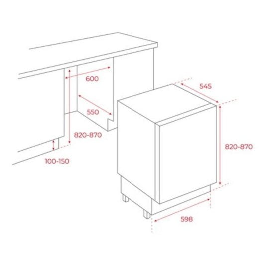 Frigorífico Combi Teka RSR 41160 BU Defrost 81,8cm 107L E Bajo encimera