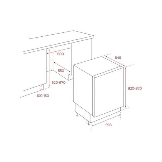 Frigorífico Combi Teka RSR 41160 BU Defrost 81,8cm 107L E Bajo encimera