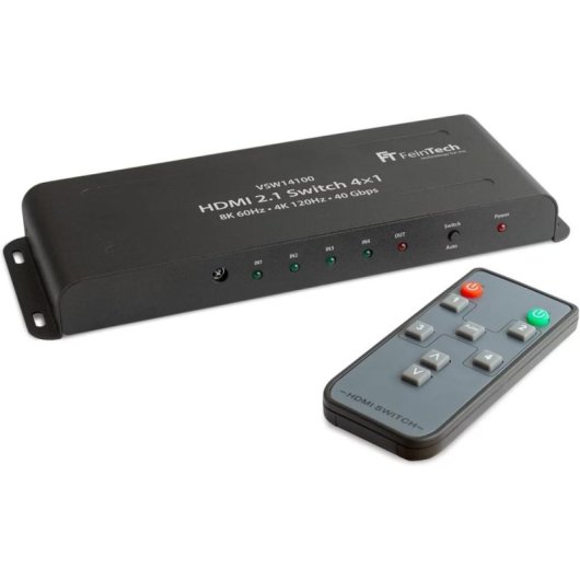 Commutateur HDMI FeinTech VSW14100 4 entrees 8K 120Hz HDR VRR