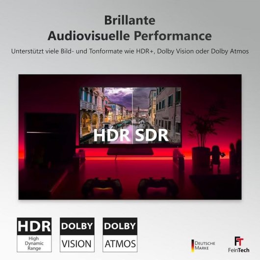 Commutateur HDMI FeinTech VSW14100 4 entrees 8K 120Hz HDR VRR